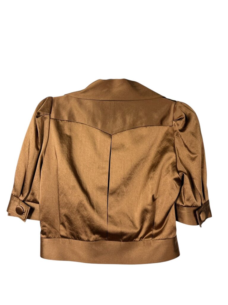 FRENCH CONNECTION CROPPED BLAZER STYLE BLOUSE