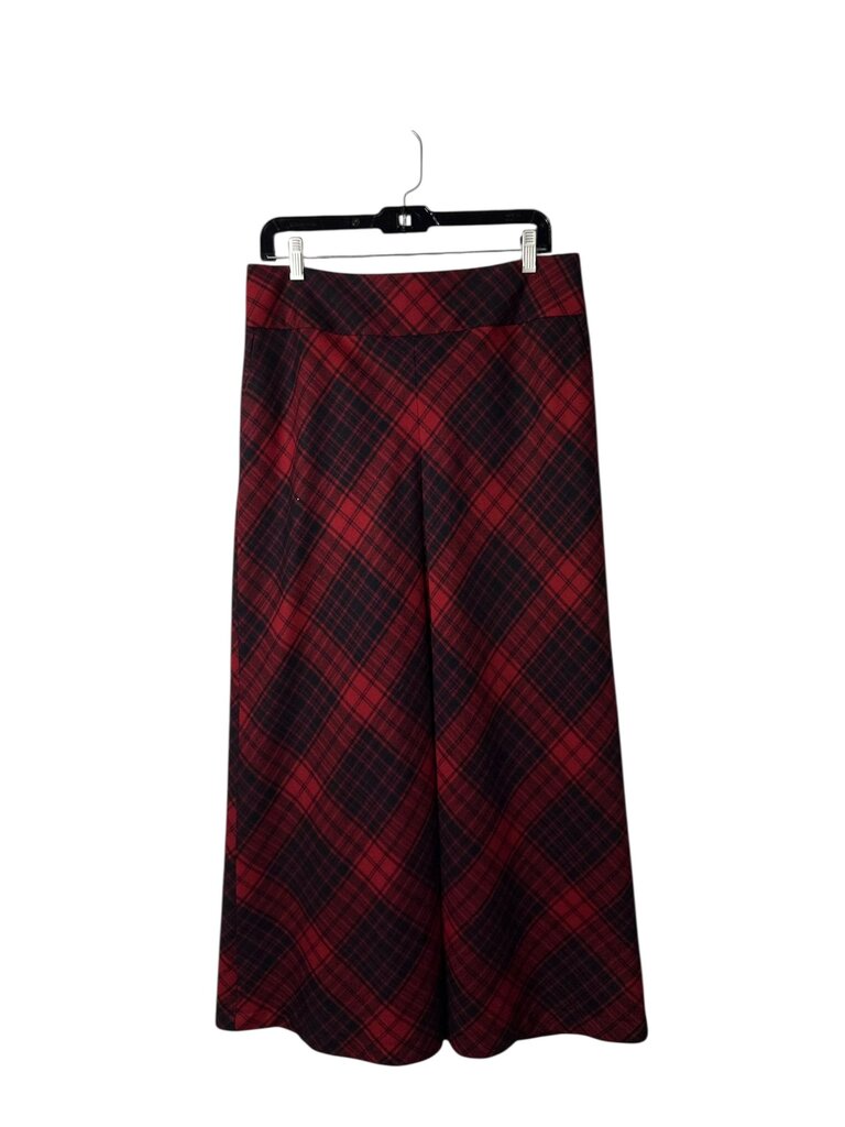TALBOTS PLAID WOOL BLEND MAXI SKIRT