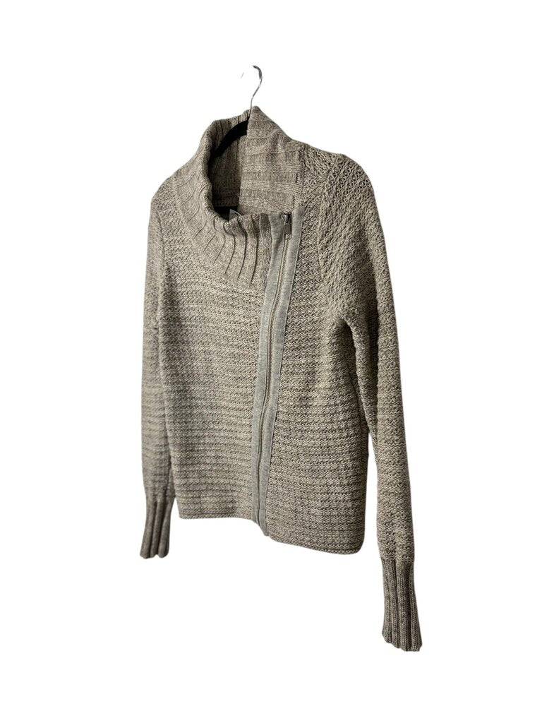 ATHLETA 100% MERINO WOOL ZIP SWEATER