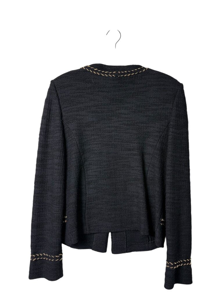 ST. JOHN GOLD CHAIN DETAIL BLAZER