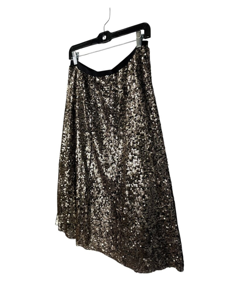 MAEVE SEQUIN MIDI SKIRT