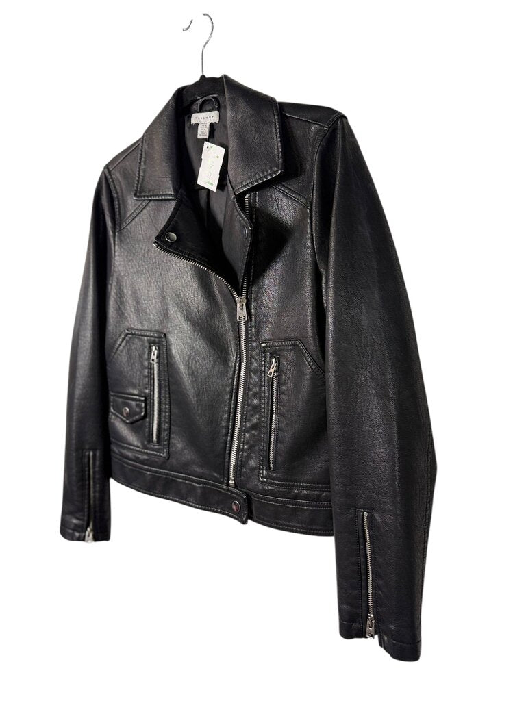 TOPSHOP VEGAN LEATHER MOTO JACKET