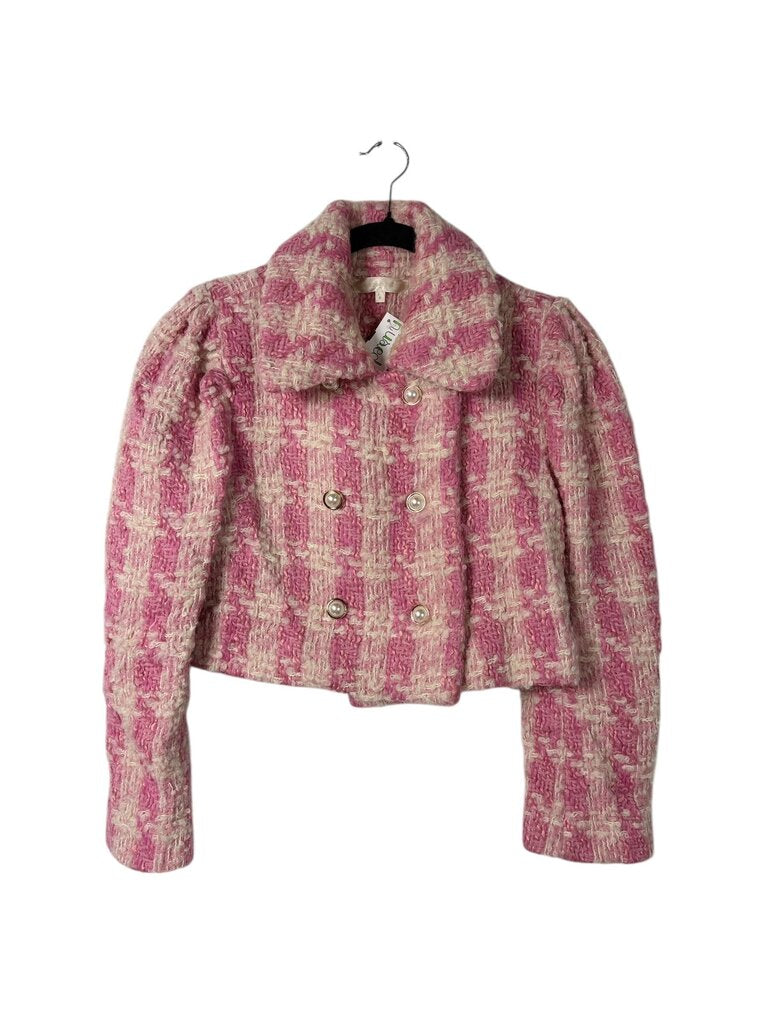 LOVESHACK FANCY TWEED PEARL JACKET