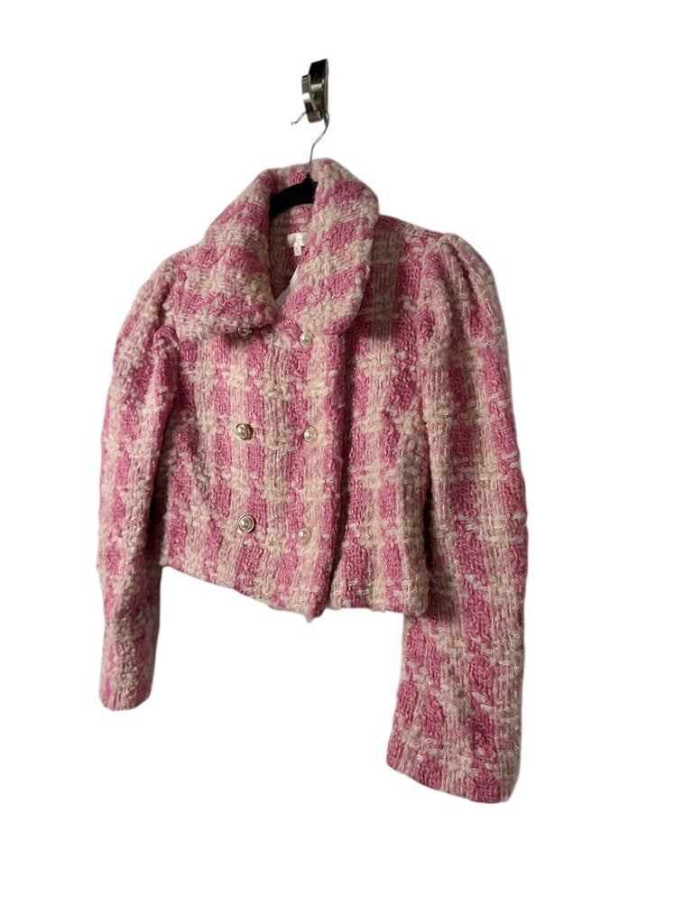 LOVESHACK FANCY TWEED PEARL JACKET