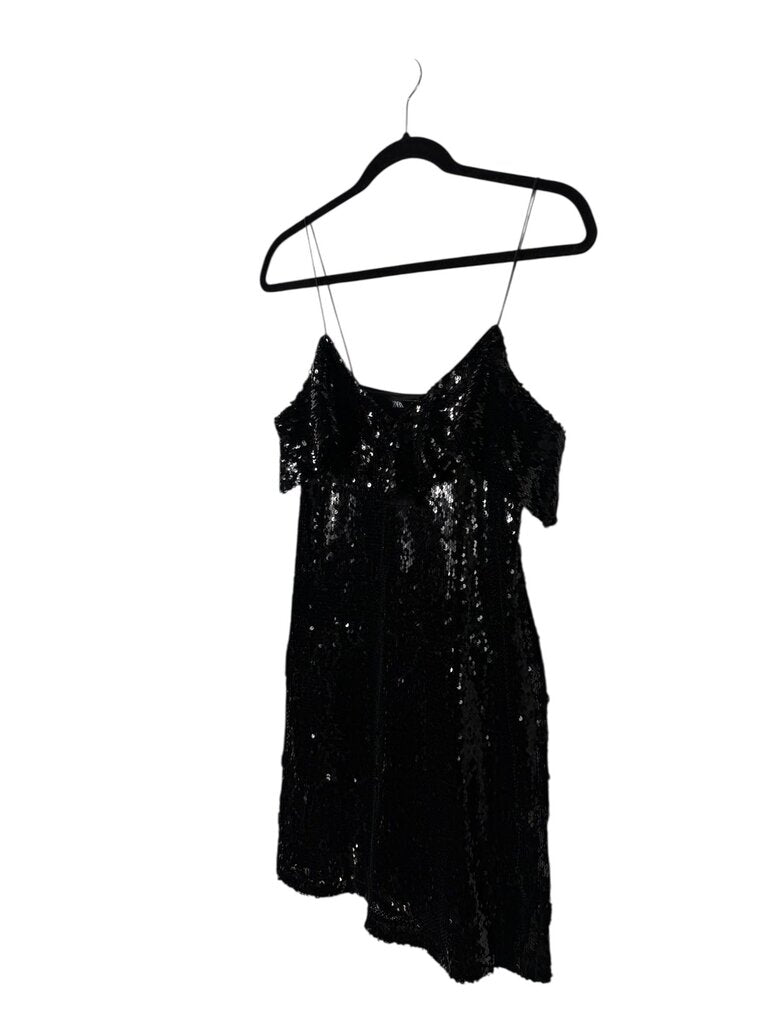 ZARA SEQUIN SPAGHETTI STRAP DRESS