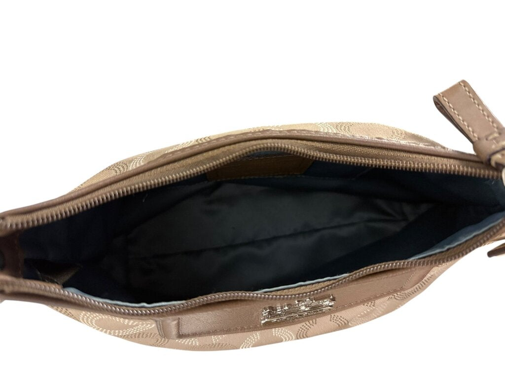 COACH FABRIC MONOGRAM SHOULDER BAG