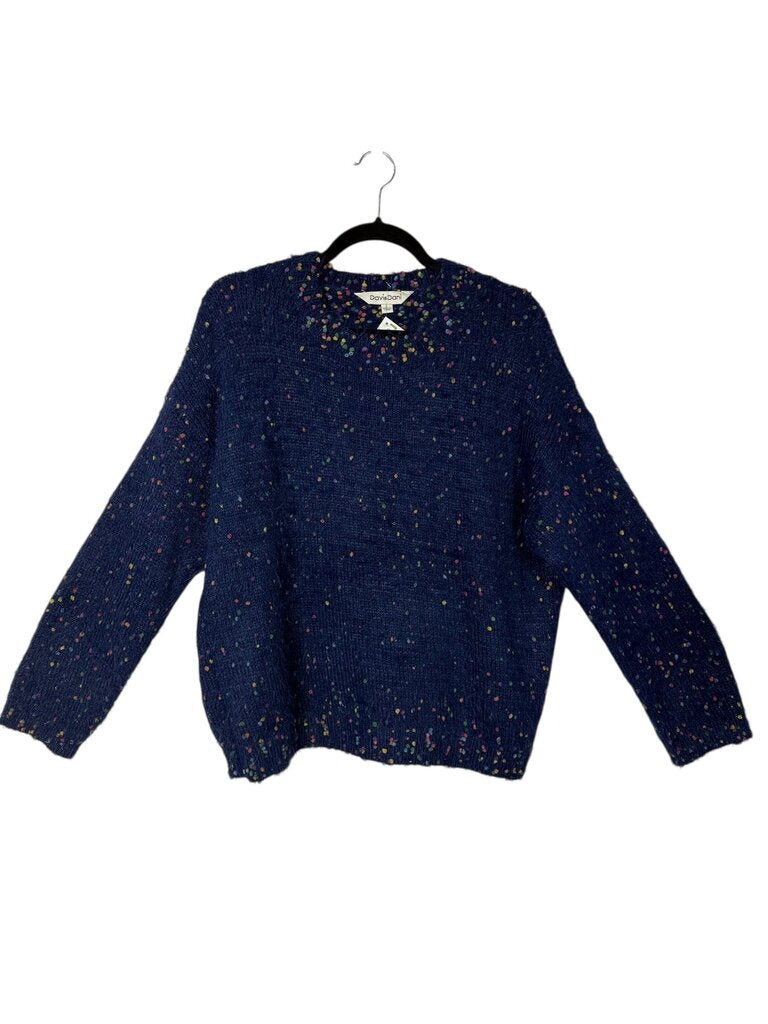 DAVI & DANI FUZZY DOT SWEATER