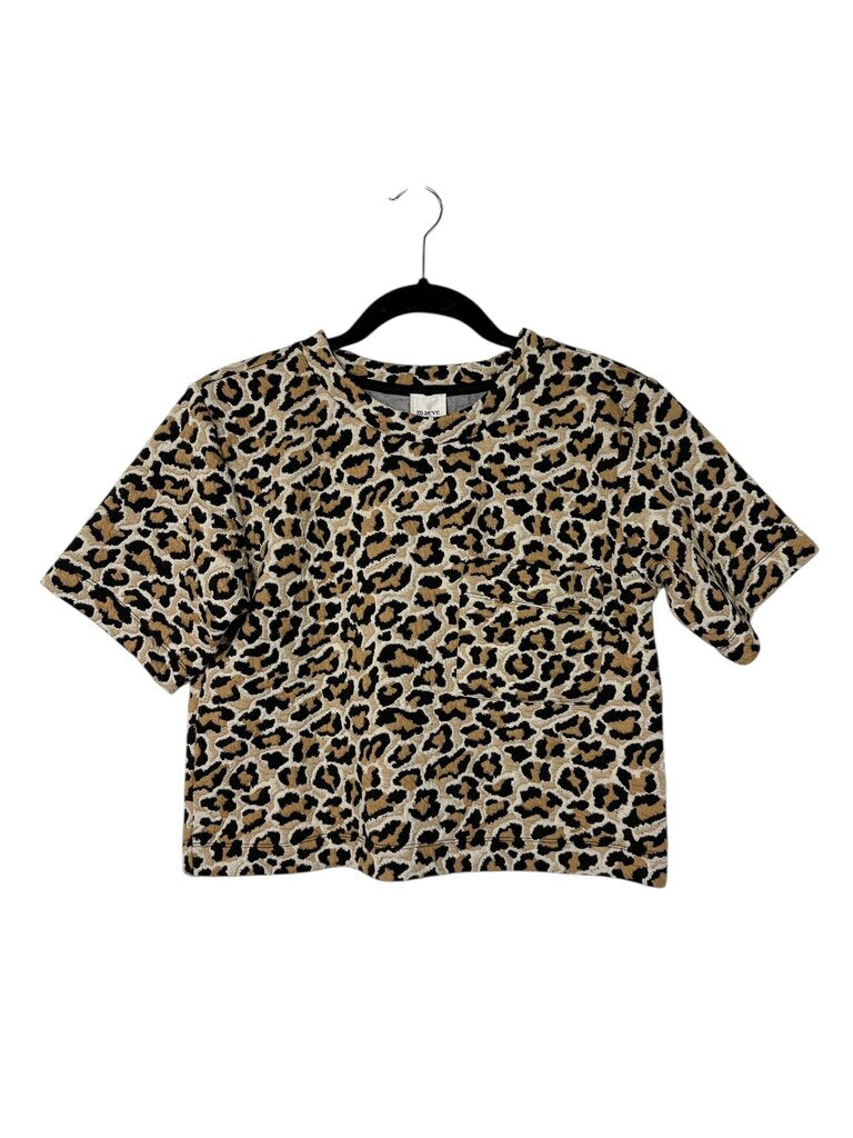 MAEVE ANIMAL PRINT CROP TOP