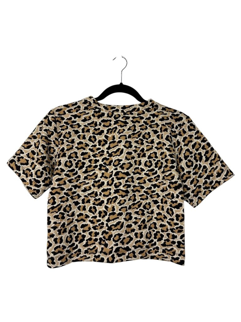 MAEVE ANIMAL PRINT CROP TOP