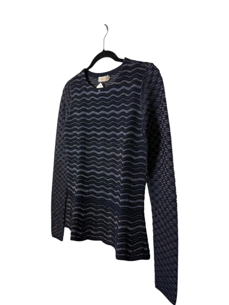 TROY BURCH SHIMMER PATTERNED TOP