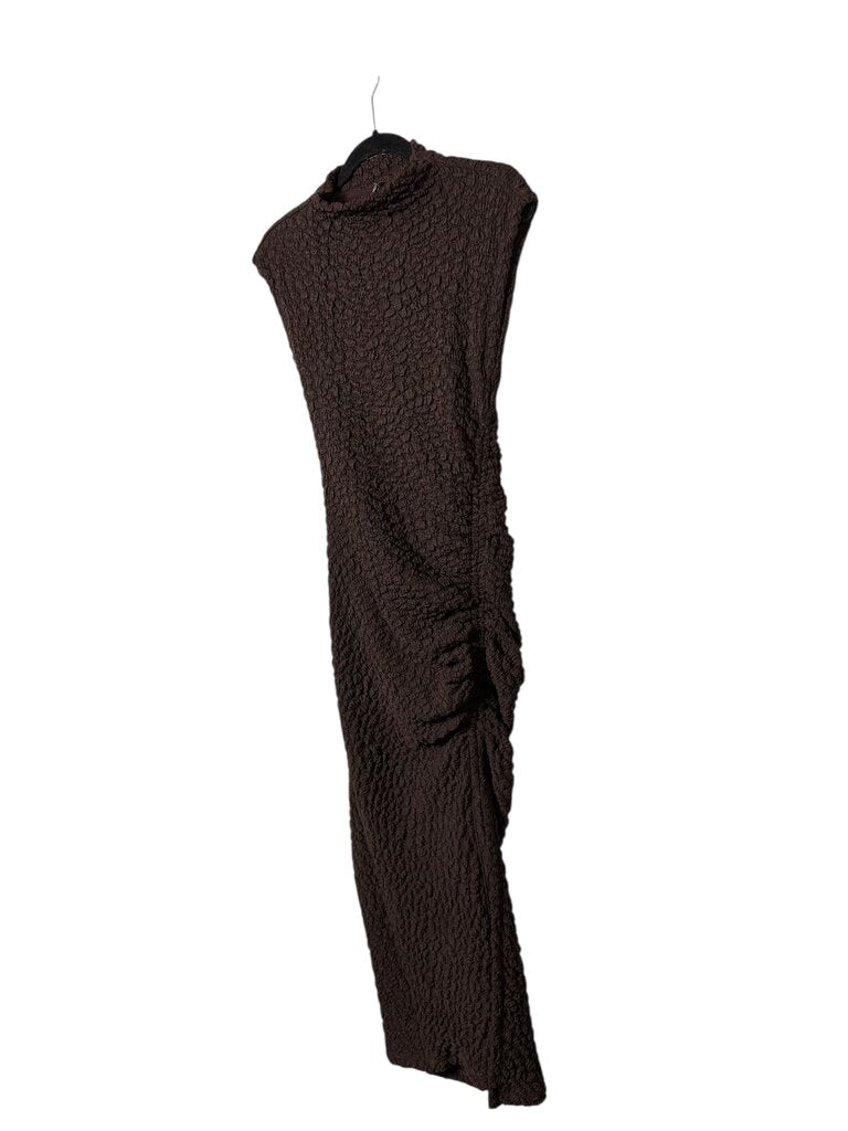 ANTHROPOLOGIE ASYM TEXTURED MAXI DRESS