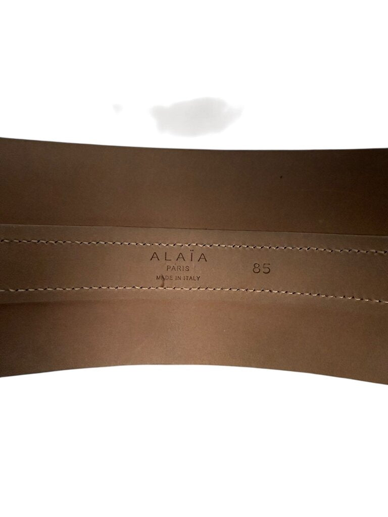 AZZENDINE ALAIA BUCKLE FASTENED NEO BUSTIER BELT