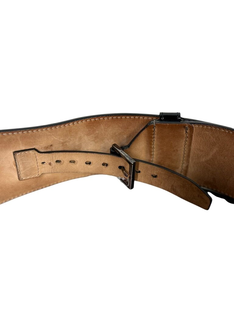 AUTHENTIC TOM FORD WIDE PATENT LEATHER BELT