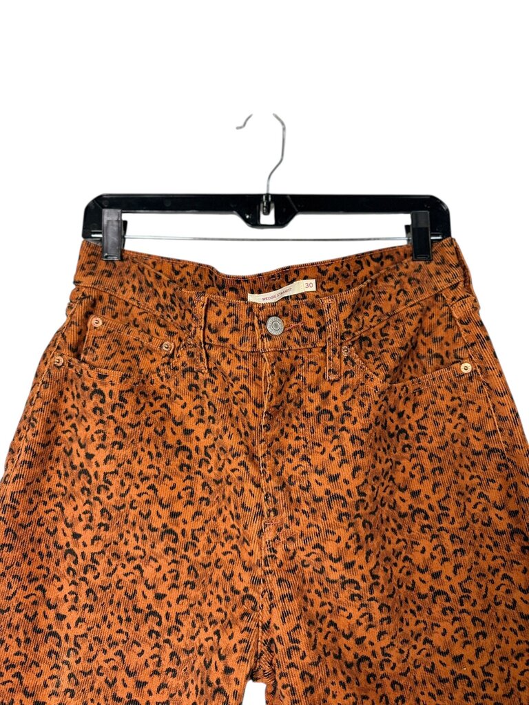 LEVI'S WEDGIE STRAIGHT ANIMAL PRINT PANTS