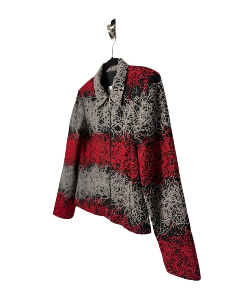 JOSEPH RIBKOFF ABSTRACT STITCH JACKET