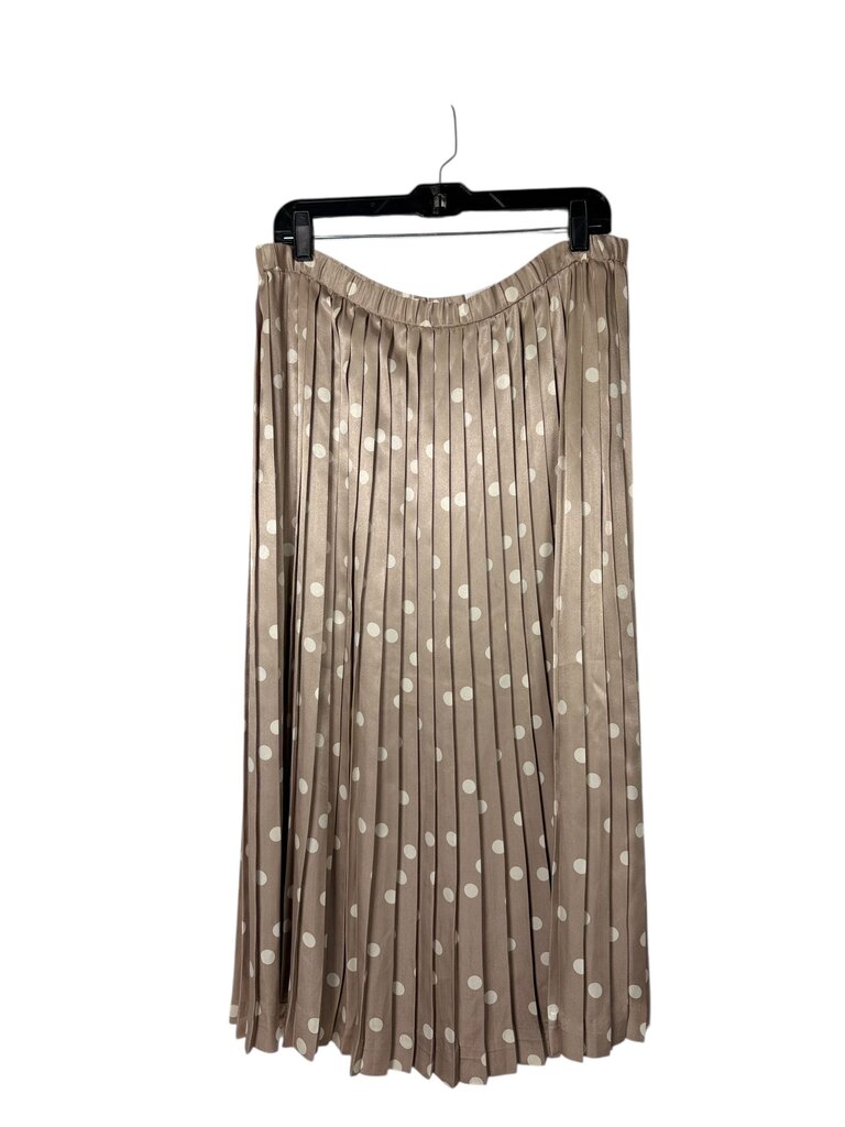 EVAN PICCONE PLEATED POLKA DOT MIDI SKIRT