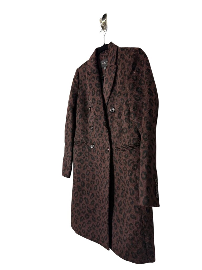 ANN TAYLOR DOUBLE BREASTED ANIMAL PRINT COAT