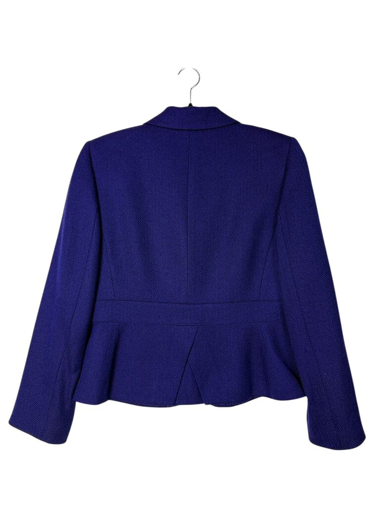 TAHARI WOOL BLEND BOW BLAZER