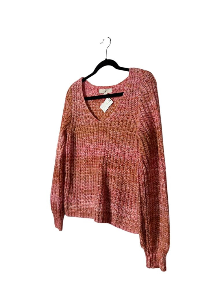 LOFT MULICOLOR KNIT SWEATER