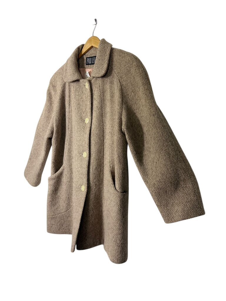 PAUL LEVY LINED WOOL COAT