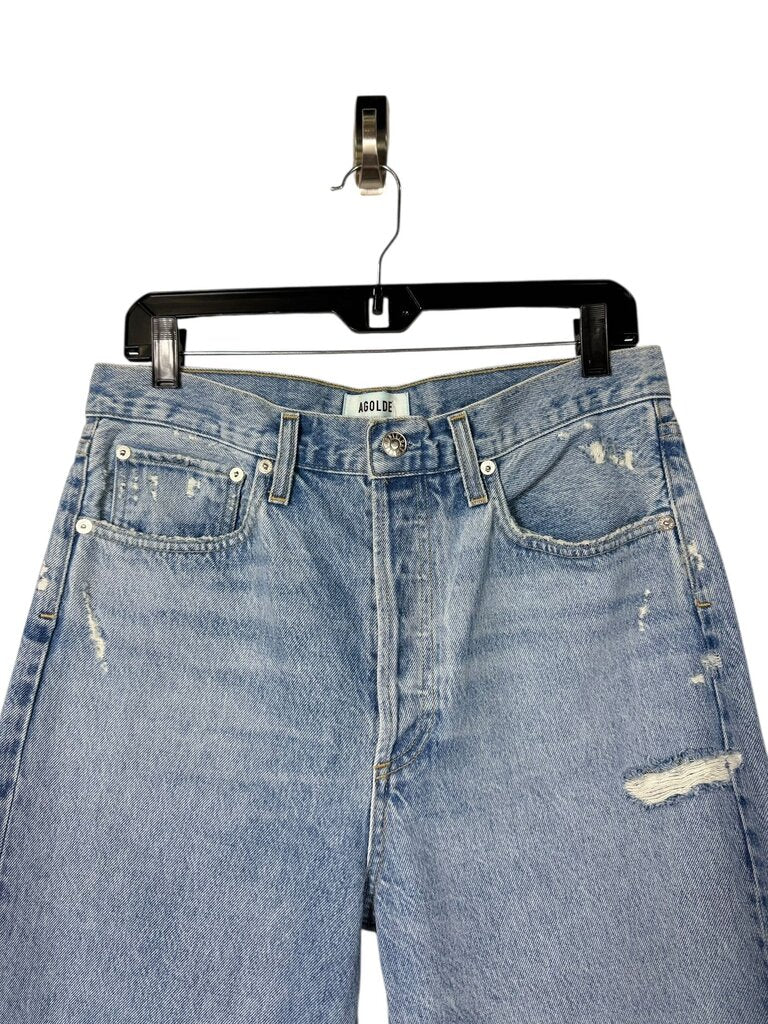 AGOLDE HIGH RISE DISTRESSED JEAN