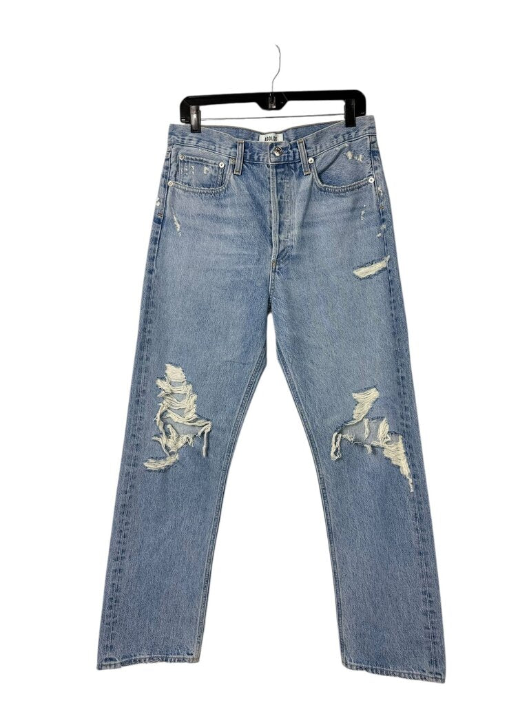 AGOLDE HIGH RISE DISTRESSED JEAN