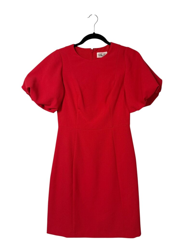 ELIZA J SHORT PUFF SLEEVE SHEATH DRESS