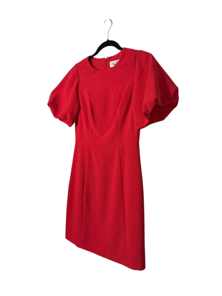 ELIZA J SHORT PUFF SLEEVE SHEATH DRESS