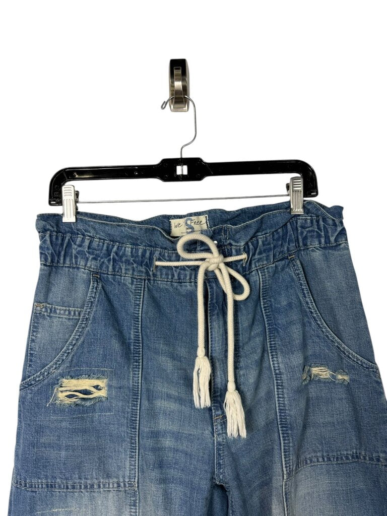 WE THE FREE PAPER BAG DISTRESSED JEAN