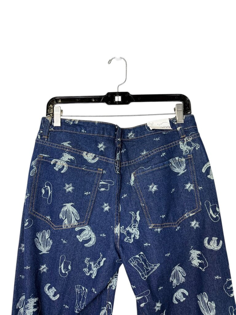 CALI 1850 WESTERN PATTERN JEANS