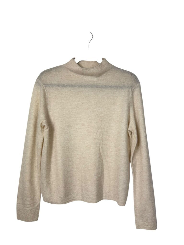 VINCE MOCK NECK CASHMERE SWEATER