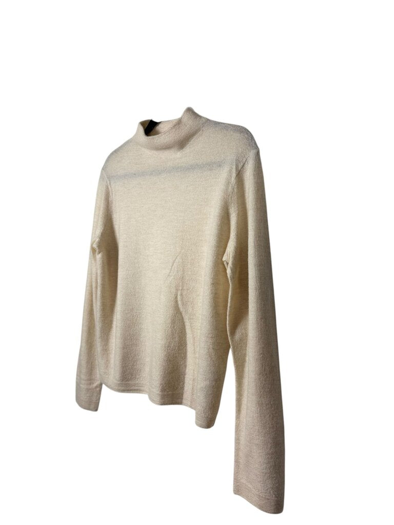 VINCE MOCK NECK CASHMERE SWEATER