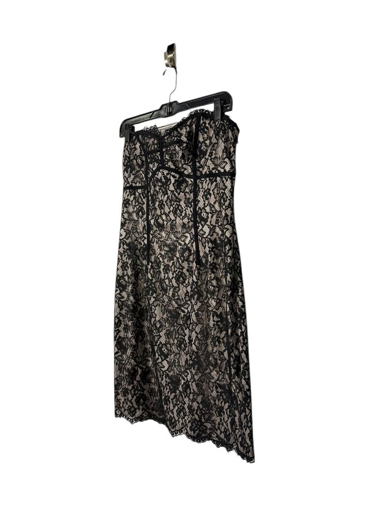 WHITE HOUSE BLACK MARKET STRAPLESS LACE DRESS