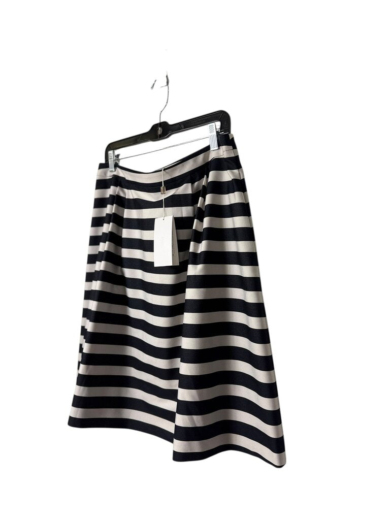 BOSS STRIPED MIDI SKIRT