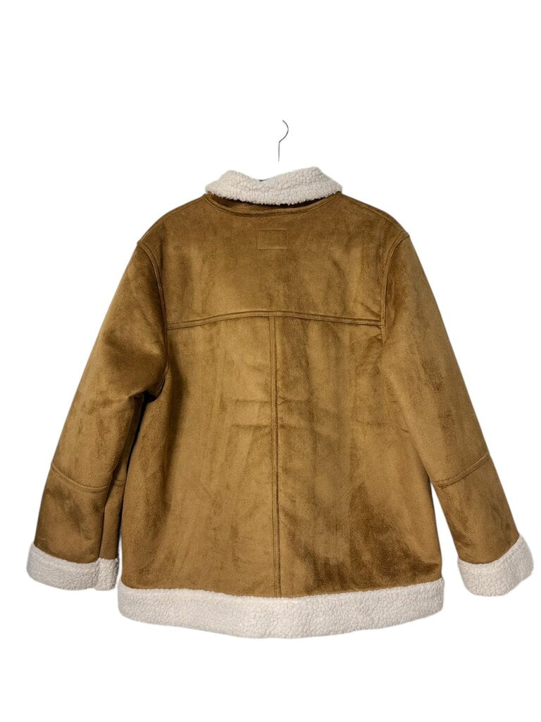 OLD NAVY FAUX SUDEDE/SHERLING JACKET