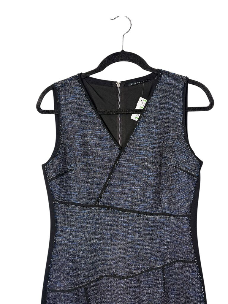 ELIE TAHARI SLEEVELESS WOOL DRESS