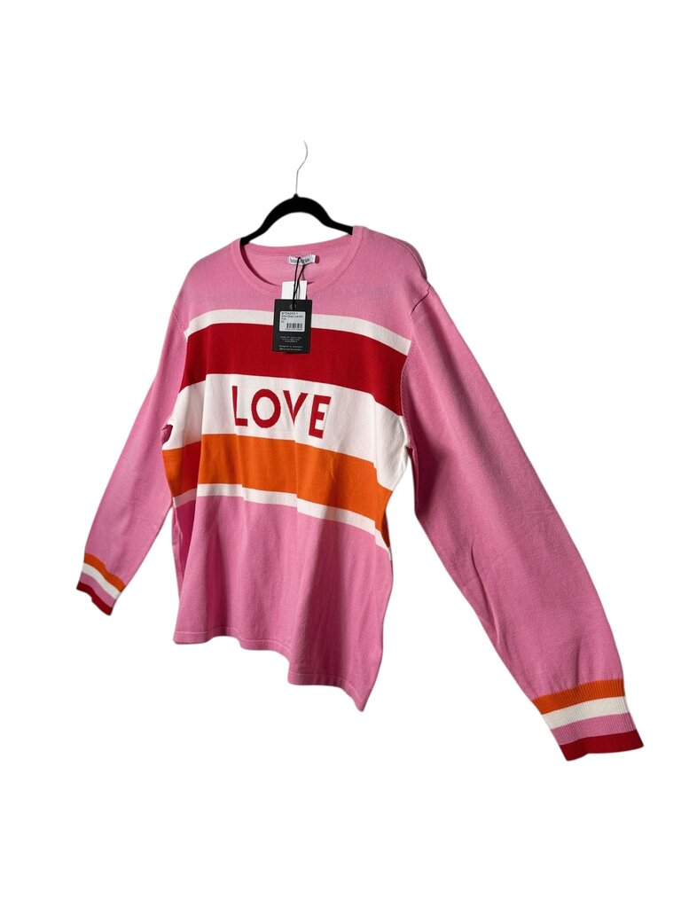BRAVE + TRUE LOVE COLOR BLOCK SWEATER