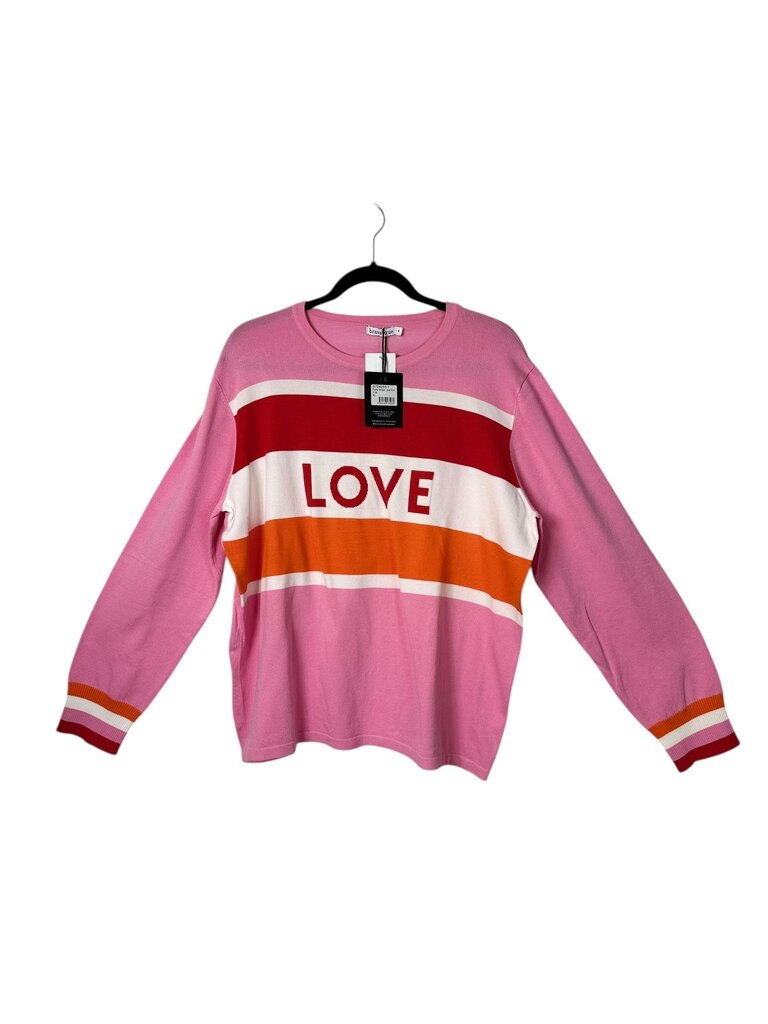 BRAVE + TRUE LOVE COLOR BLOCK SWEATER