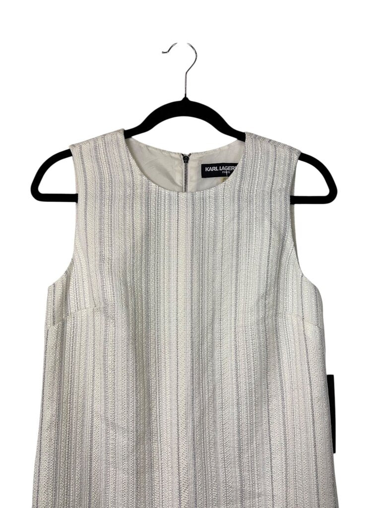 KARL LAGERFELD SHIMMER TWEED SHIFT DRESS