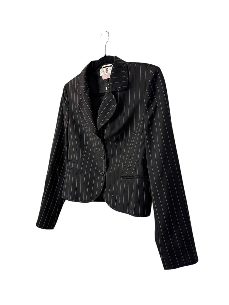 HARRIET KASSMAN PINSTRIPE FITTED BLAZER