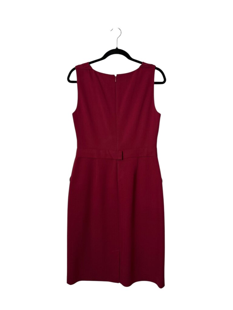 ELIE TAHARI RUFFLE SHOULDER SHEATH DRESS