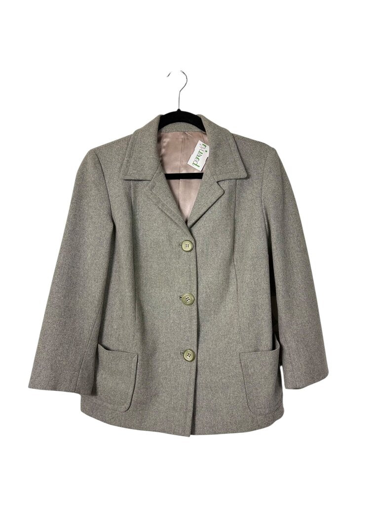 SATIN LINED WOOL JACKET