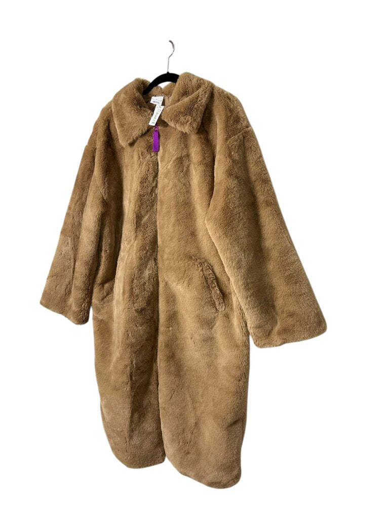 NIKE SWOOSH FAUX FUR COAT