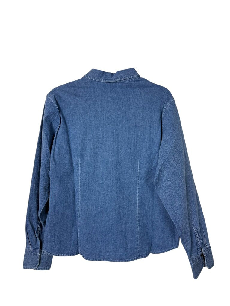 TALBOTS DENIM BUTTON DOWN