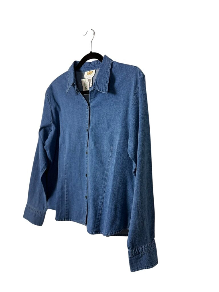 TALBOTS DENIM BUTTON DOWN