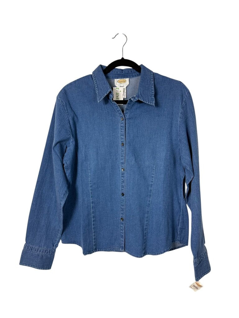 TALBOTS DENIM BUTTON DOWN