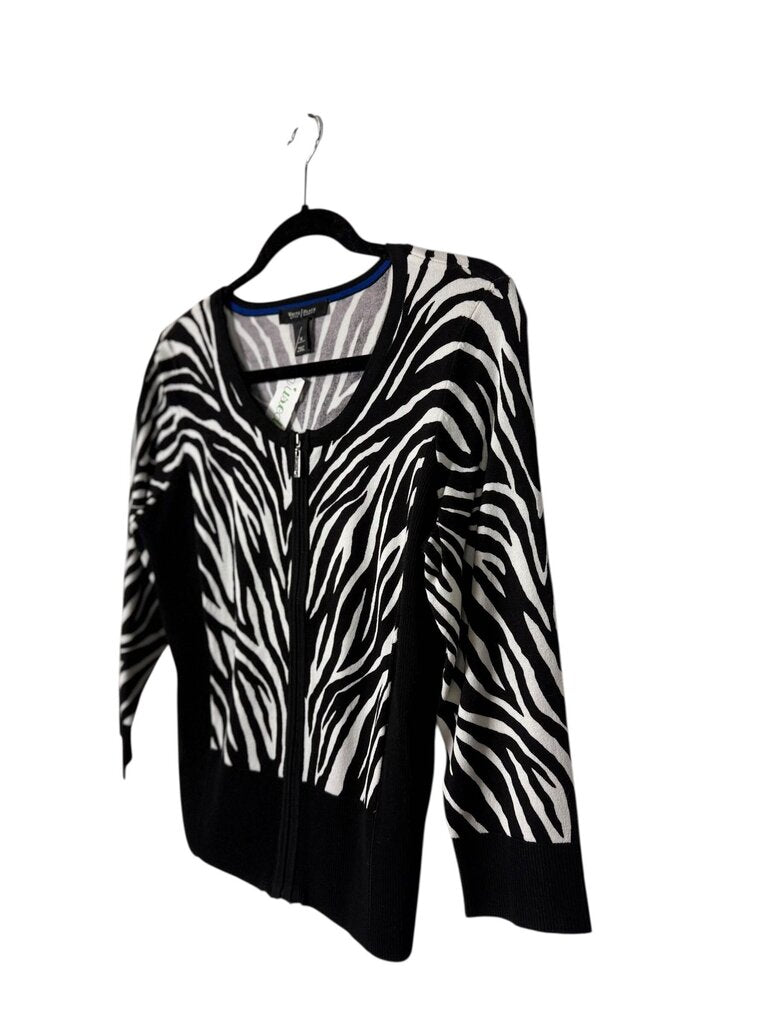 WHITE HOUSE BLACK MARKET ZEBRA TOP