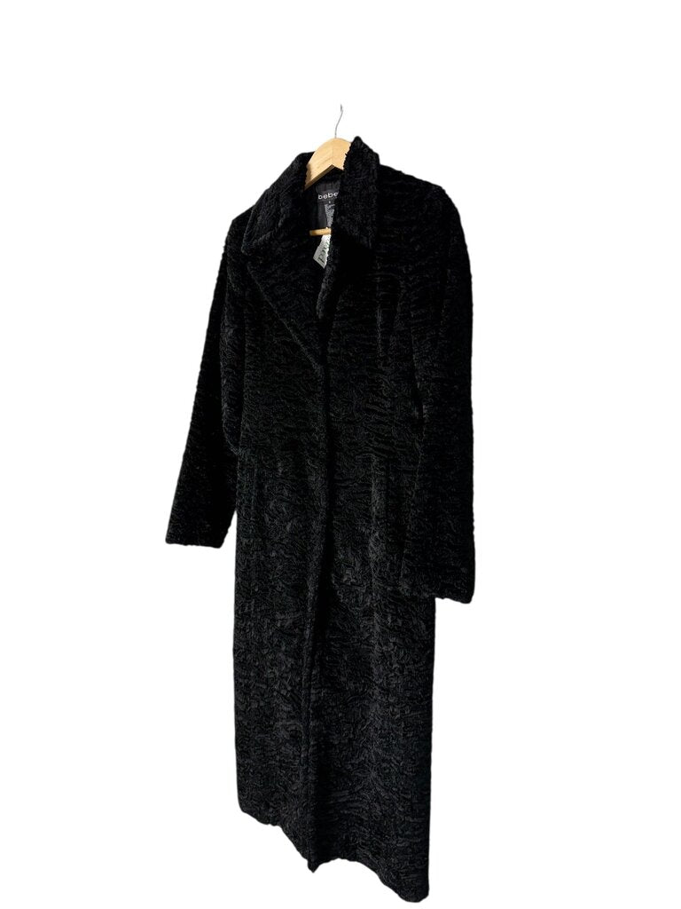 BEBE FAUX FUR LONG COAT