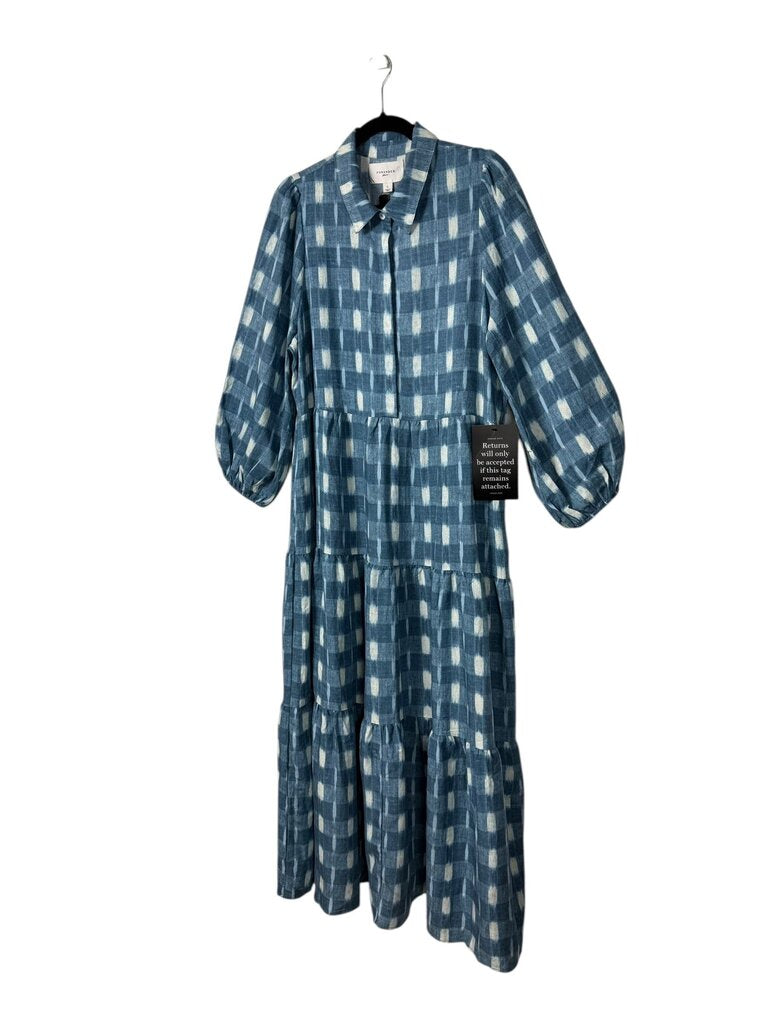 POMANDER PLACE PLAID MAXI DRESS