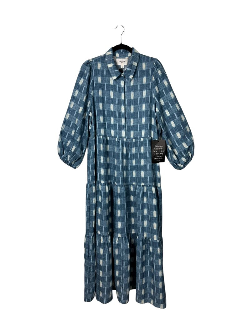 POMANDER PLACE PLAID MAXI DRESS